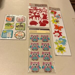 Lot of stickers and embellishments
